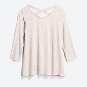 Kalasia Criss Cross Back Detail Knit Top